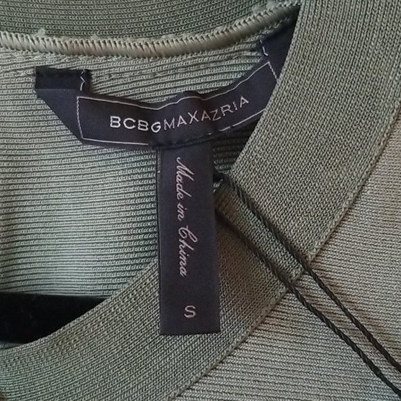 NWT BCBGMAXAZRIA Lace-Up Colorblock Sheath Dress - Picture 13 of 16